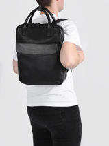 Leather Flandres Business Backpack Etrier Silver flandres EFLA8271-vue-porte