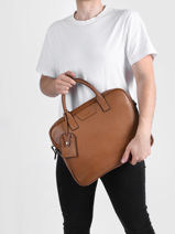 Leather Flandres Briefcase 1 Compartment Etrier flandres EFLA8251-vue-porte