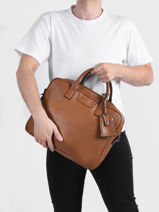 Leather Frandres Briefcase 2 Compartments Etrier flandres EFLA8252-vue-porte