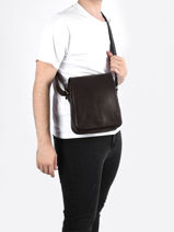 Cross Body Tas Flandres Leder Etrier Bruin flandres A972-vue-porte