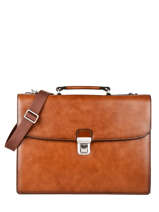 Leather Crosta Briefcase 3 Compartments Etrier crosta ECRO8013