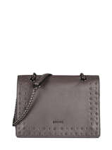 Medium Leather Delicate Crossbody Bag Etrier Gray delicate rock EDER01