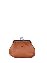 Portemonnee Leder Etrier Bruin madras EMAD654