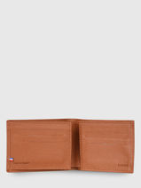 Wallet Leather Etrier Beige madras EMAD740-vue-porte