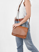 Cross Body Tas Balade Leder Etrier Bruin balade 1327162-vue-porte