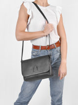Crossbody Bag Balade Leather Etrier Black balade EBAL19-vue-porte