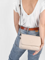 Shoulder Bag Balade Leather Etrier Beige balade EBAL20-vue-porte