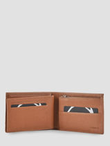 Leather Wallet Madras Etrier Brown madras EMAD438-vue-porte