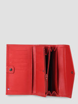Leather Madras Wallet Etrier Red madras EMAD701-vue-porte
