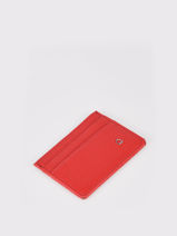 Card Holder Leather Etrier Red madras EMAD011-vue-porte