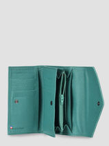 Leather Madras Wallet Etrier Blue madras EMAD469-vue-porte
