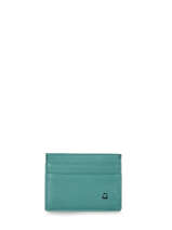 Card Holder Leather Etrier Blue madras EMAD011