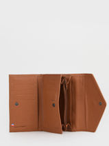 Leather Madras Wallet Etrier Brown madras EMAD469-vue-porte
