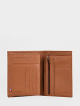 Wallet/ Purse Leather Etrier Beige madras EMAD271-vue-porte