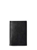 Leather Etincelle Passport Holder Etrier Black etincelle irisee EETI025