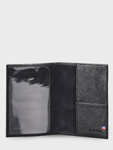 Leather Etincelle Passport Holder Etrier Black etincelle irisee EETI025-vue-porte
