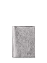 Leather Etincelle Passport Holder Etrier Silver etincelle irisee EETI025