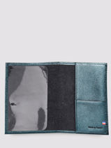 Leather Etincelle Passport Holder Etrier Blue etincelle irisee EETI025-vue-porte