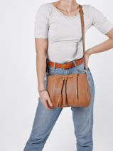 Crossbody Bag Tradition Leather Etrier Brown tradition CA21065-vue-porte