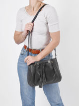 Cross Body Tas Tradition Leder Etrier Zwart tradition EHER021M-vue-porte