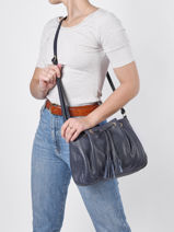 Crossbody Bag Tradition Leather Etrier Blue tradition CA21065-vue-porte