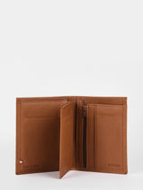 Wallet Leather Etrier Brown madras EMAD247-vue-porte