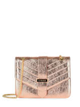 Medium Leather Jana Iris Crossbody Bag Etrier Pink jana irise EJIR002M