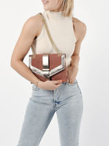 Medium Linnen Jana Crossbody Bag Etrier Red jana lin EJLI002M-vue-porte