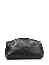 Metallic Leather Etincelle Pouch Etrier Black etincelle irisee EETI753
