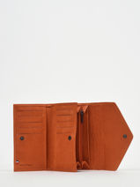 Leather Wallet Etincelle Nubuck Etrier Orange etincelle nubuck EETN469-vue-porte