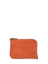 Suede Leather Etincelle Coin Purse Etrier Orange etincelle nubuck EETN811