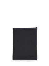 Wallet With Card Holder Leather Etrier Black paris EPAR748