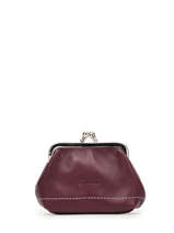 Portemonnee Leather Etrier Brown paris EPAR654