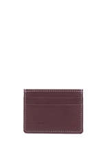 Card Holder Leather Etrier Brown paris EPAR011