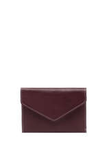 Wallet Leather Etrier Brown paris EPAR054
