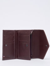 Wallet Leather Etrier Brown paris EPAR469-vue-porte