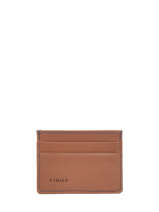 Card Holder Leather Etrier Brown paris EPAR011