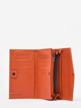 Portefeuille Madras Leder Etrier Oranje madras EMAD701-vue-porte