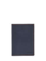 Portefeuille Met Portemonnee Leather Etrier Blue paris EPAR442