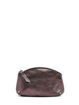 Leather S Coin Purse Etincelle Etrier Brown etincelle irisee EETI652