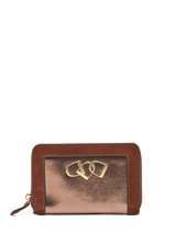 Wallet With Coin Purse Leather Etrier Brown escapade EESC090M