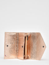 Wallet Leather Etrier Pink etincelle irisee EETI469-vue-porte