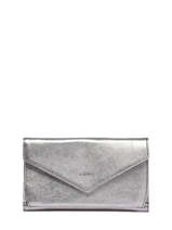 Continental Wallet Leather Etrier Silver etincelle irisee EETI904
