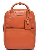 Leather Flandres Backpack Etrier Orange flandres EFLA8272