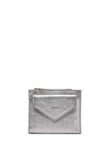 Porte-monnaie Cuir Cuir Etrier Argent etincelle irisee EETI810