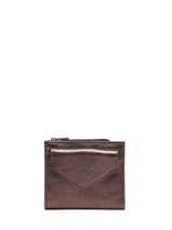 Porte-monnaie Cuir Cuir Etrier Marron etincelle irisee EETI810