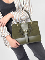 Leather Satchel Nomade Etrier nomade ENOM001L-vue-porte