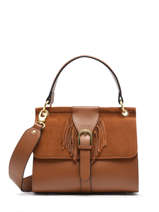 Medium Leather Crossbody Bag Nomade Etrier Brown nomade ENOM001M