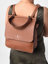 Backpack Etrier Brown ecuyer EECU031M-vue-porte