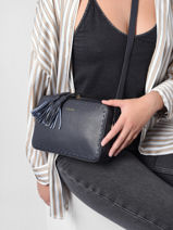 Sac Bandoulire Tradition Cuir Etrier Bleu tradition EHER023M-vue-porte